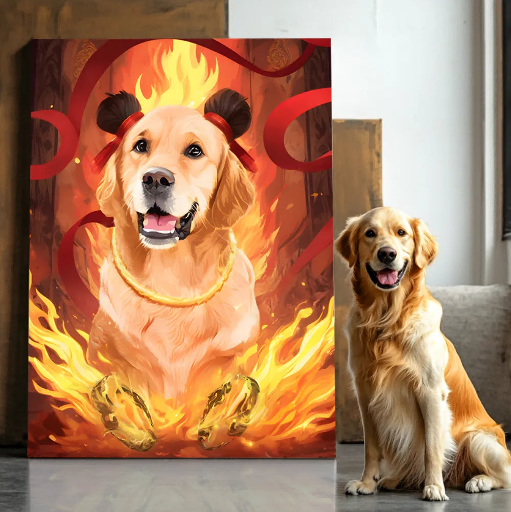 Neo-Nezha: Furry Legends Texture Portrait