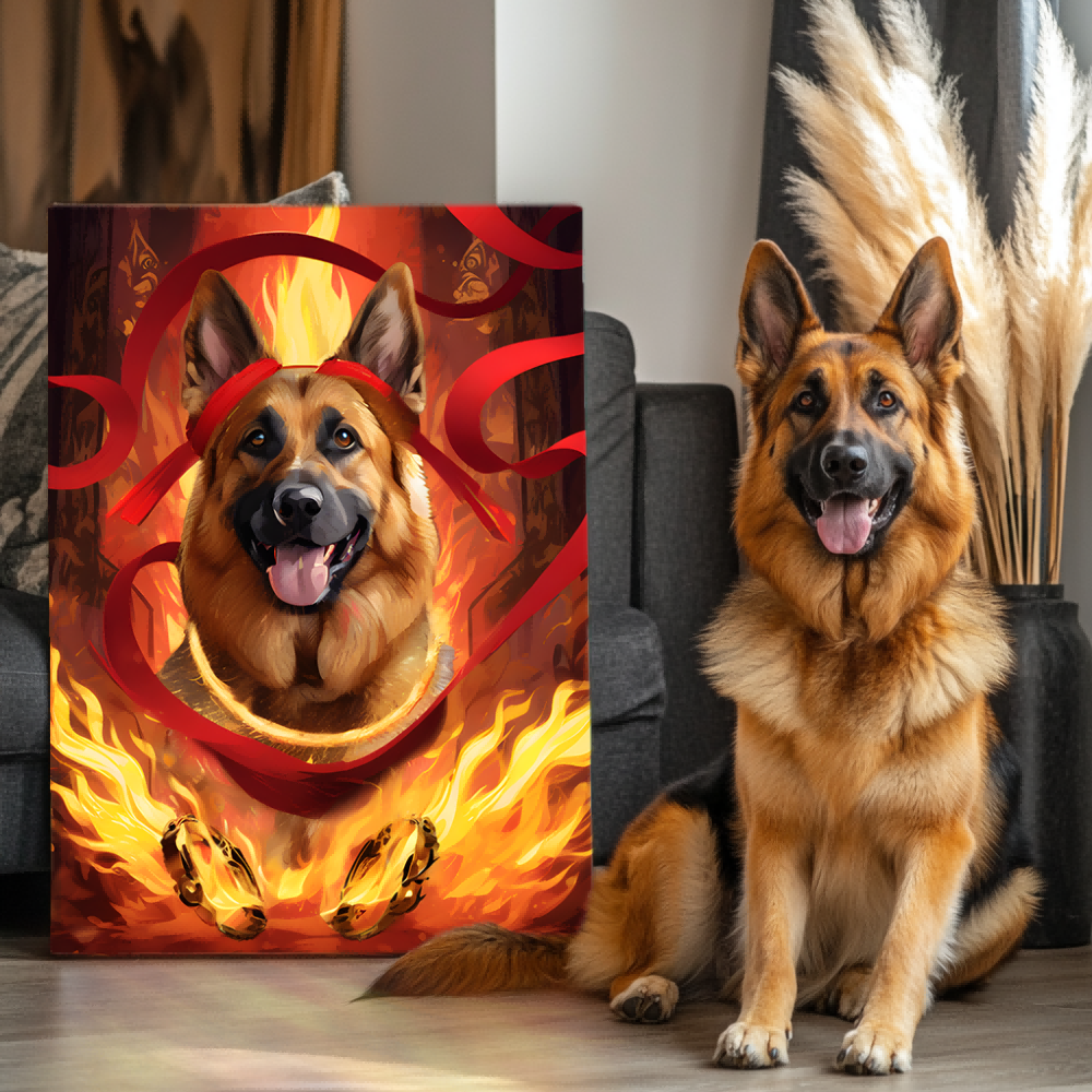 Neo-Nezha: Furry Legends Texture Portrait
