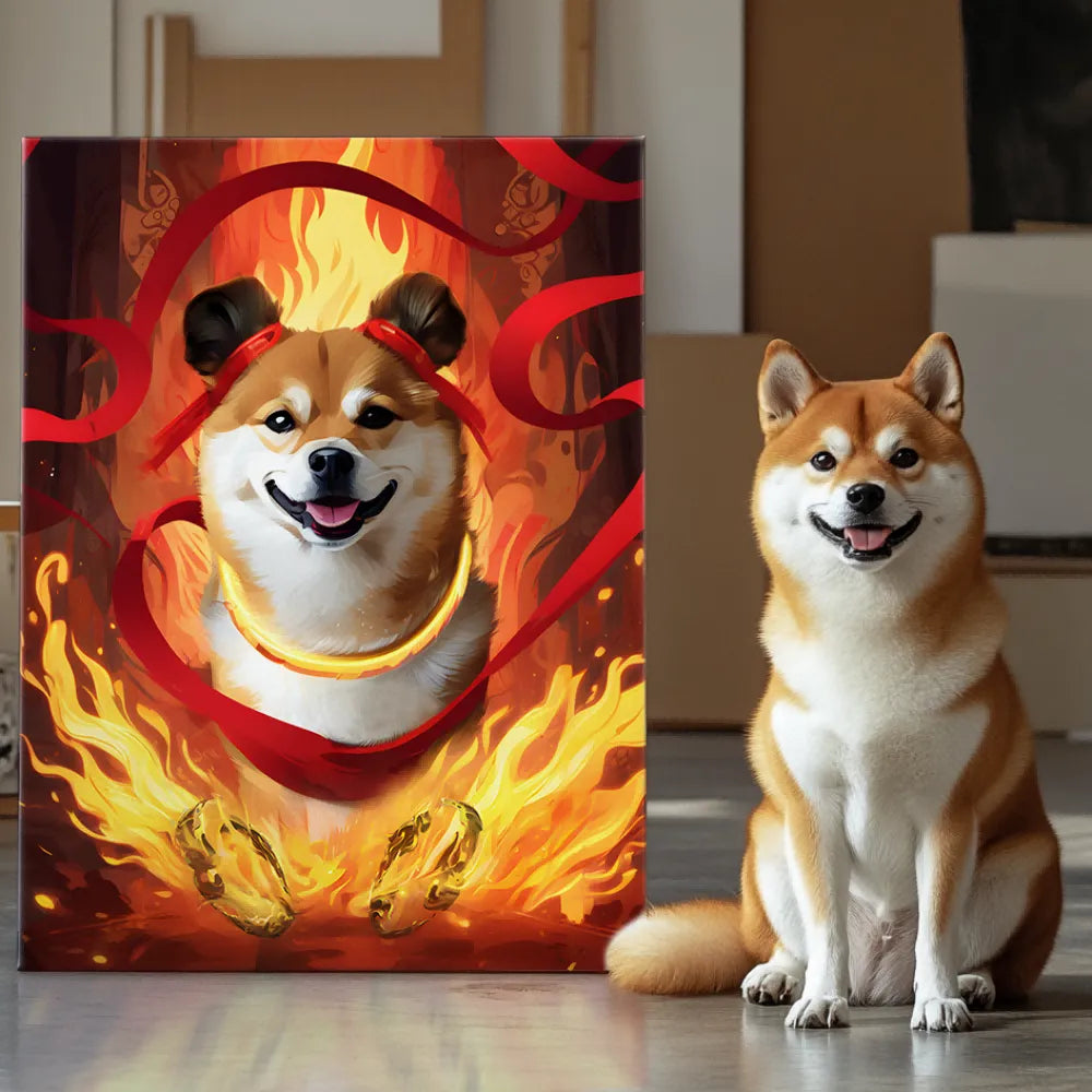 Neo-Nezha: Furry Legends Texture Portrait