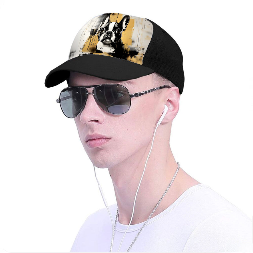 Graffiti-Black&White Ink Dots Baseball Cap