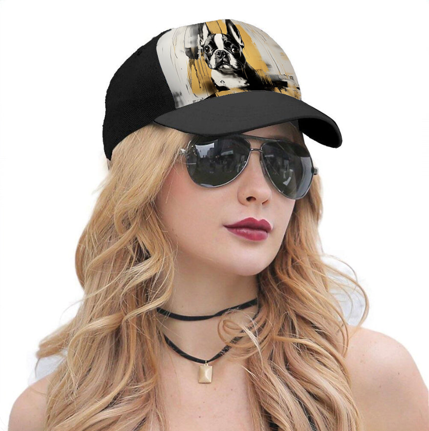 Graffiti-Black&White Ink Dots Baseball Cap
