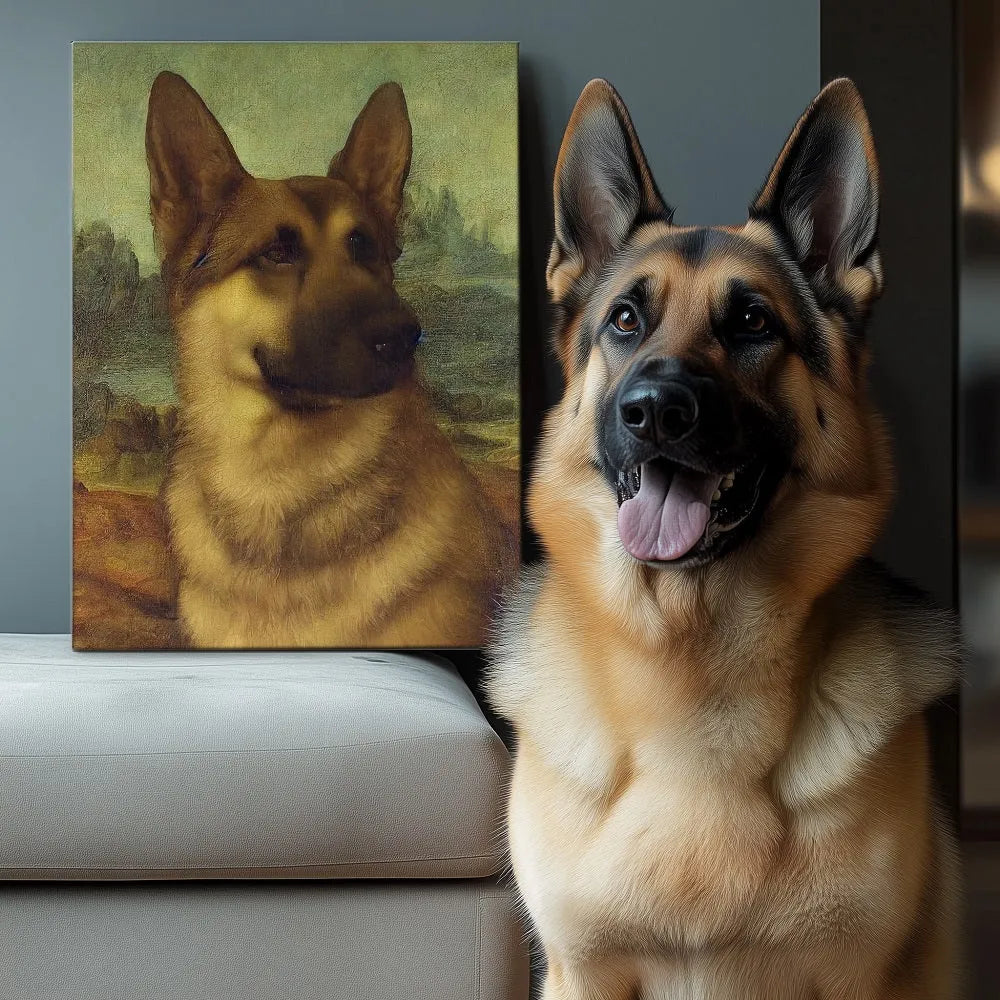 Mona Paws Smile Texture Portrait