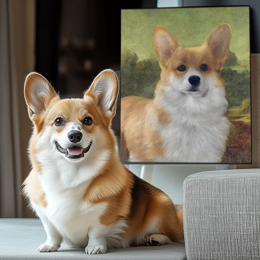 Mona Paws Smile Texture Portrait