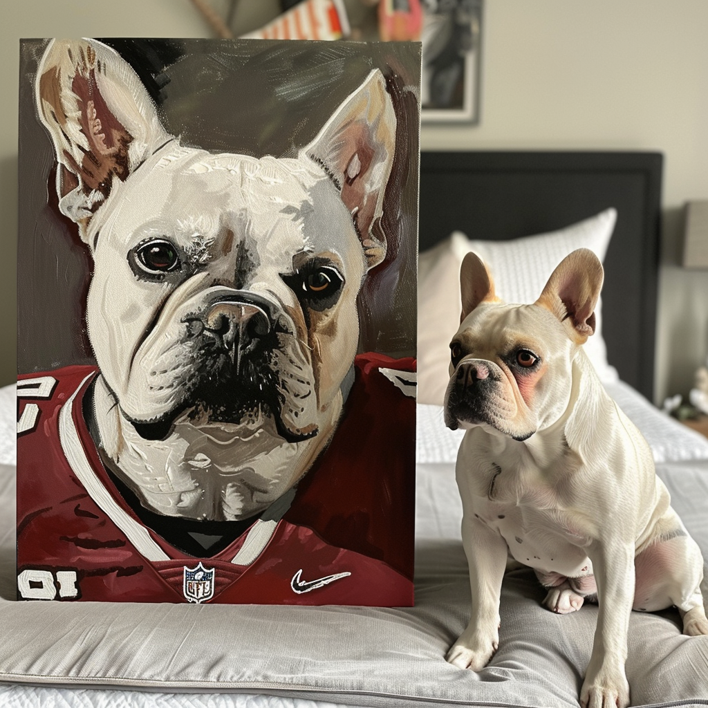 "Rugby Player" Pet Texture Portrait