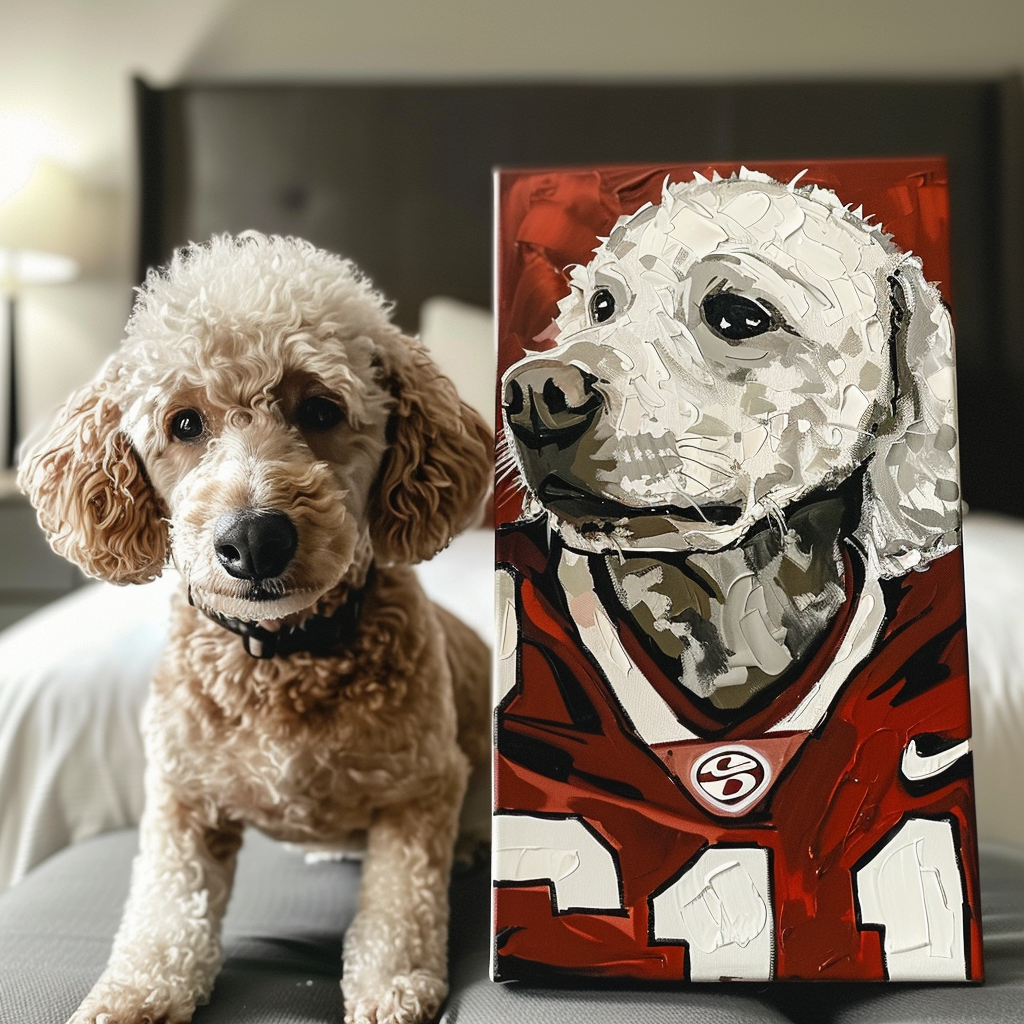 "Rugby Player" Pet Texture Portrait