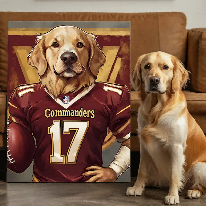 Paws & Play: Football Edition Texture Portrait