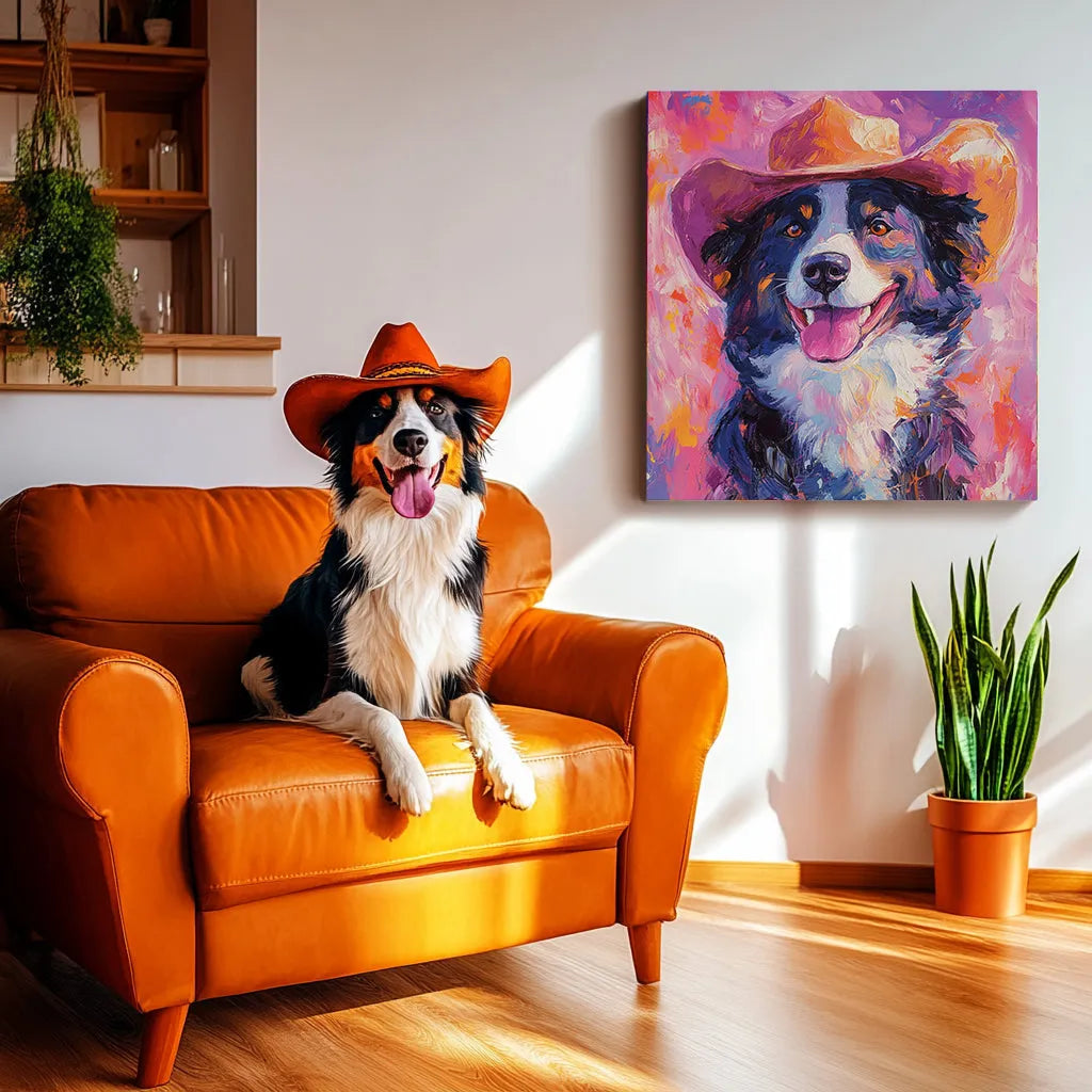 "Cowboy"Pet Texture Portrait