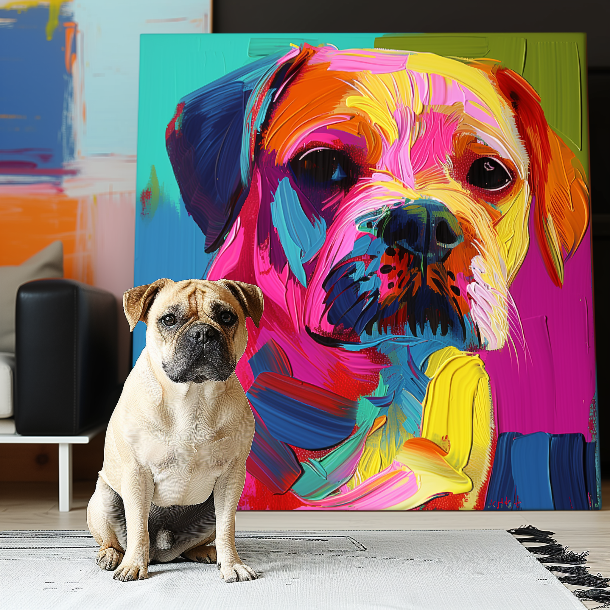 Neo-Pop Art Texture Portrait