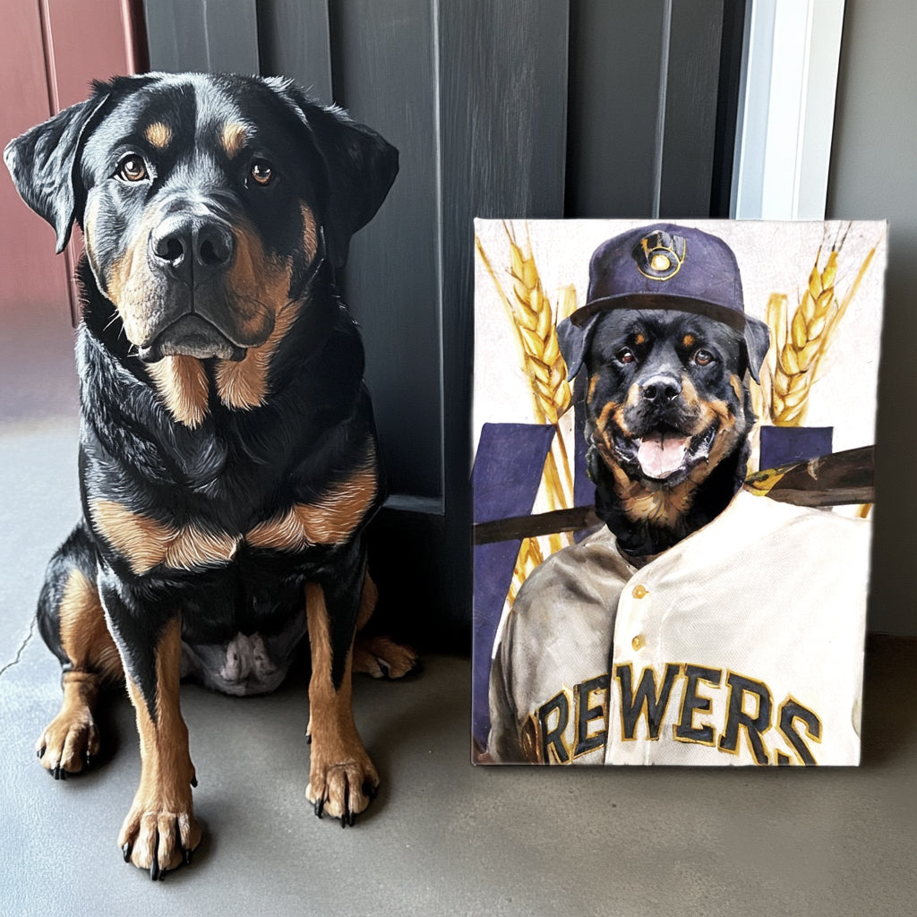 Custom Baseball Glory Series Texture Portrait