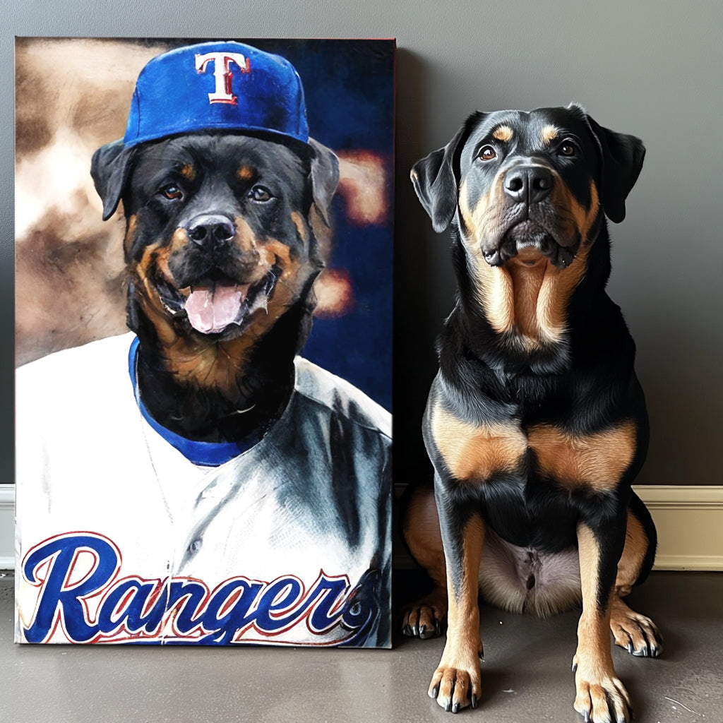 Custom Baseball Glory Series Texture Portrait