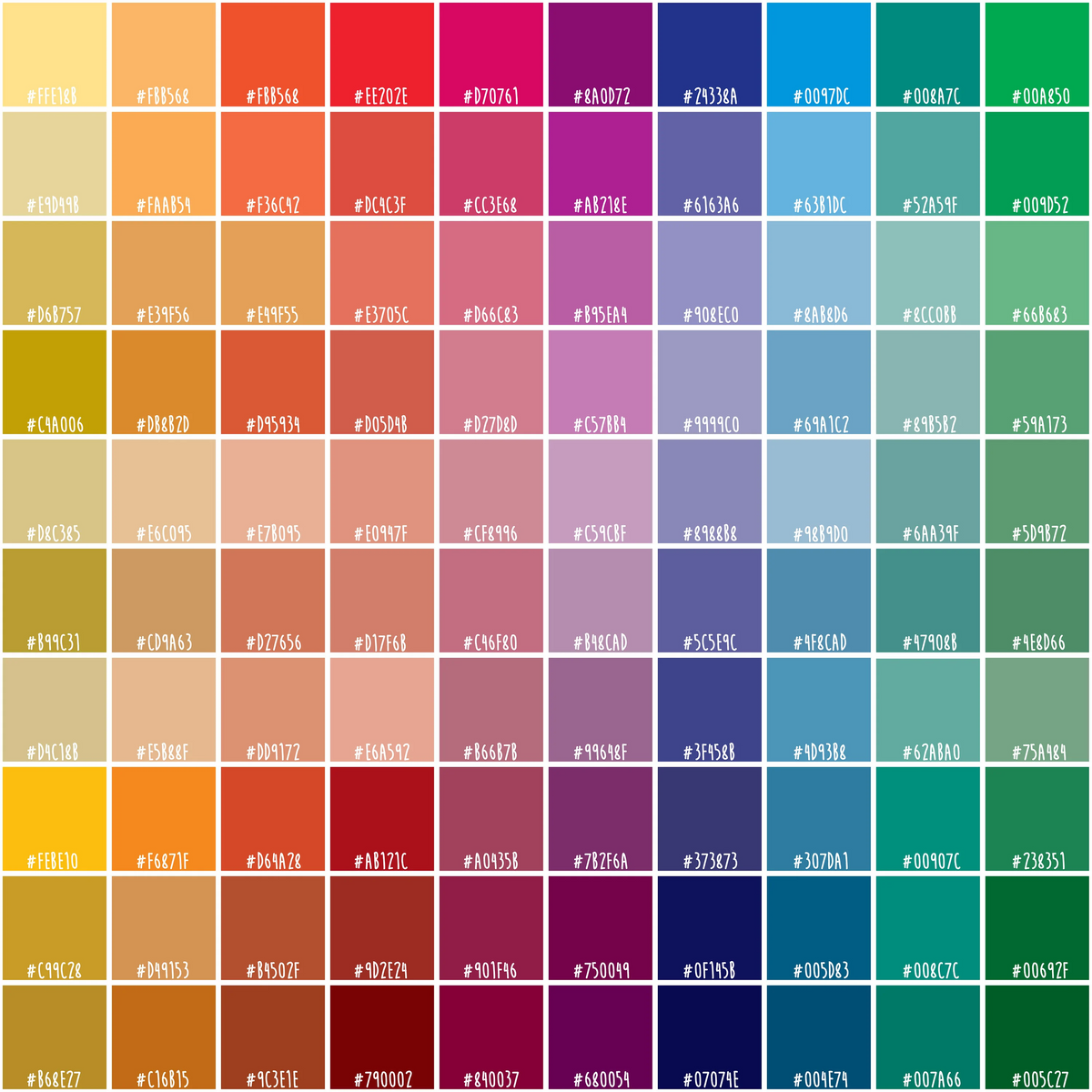 Canvas Color Codes for Custom Pet Portraits | Palette Tales – PaletteTales
