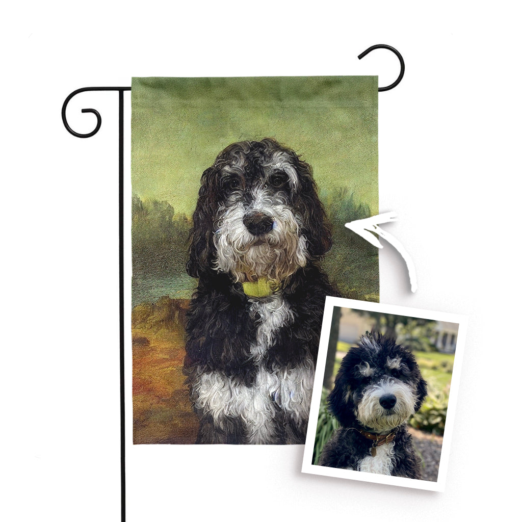 Mona Paws Smile Garden Flag