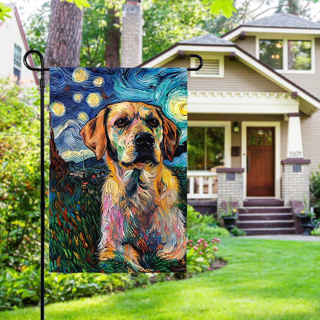 VG-Starry Night Garden Flag