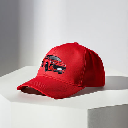 Vintage Washed Cotton Car Embroidery Cap