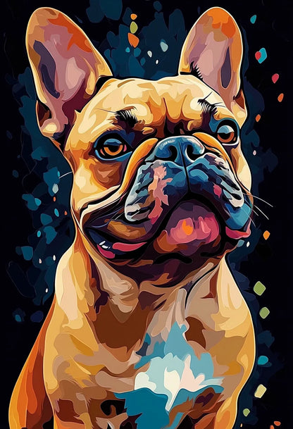 Ritratto di texture pop art