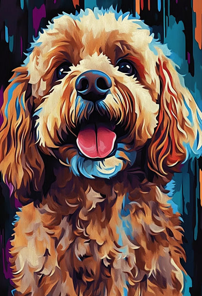 Ritratto di texture pop art