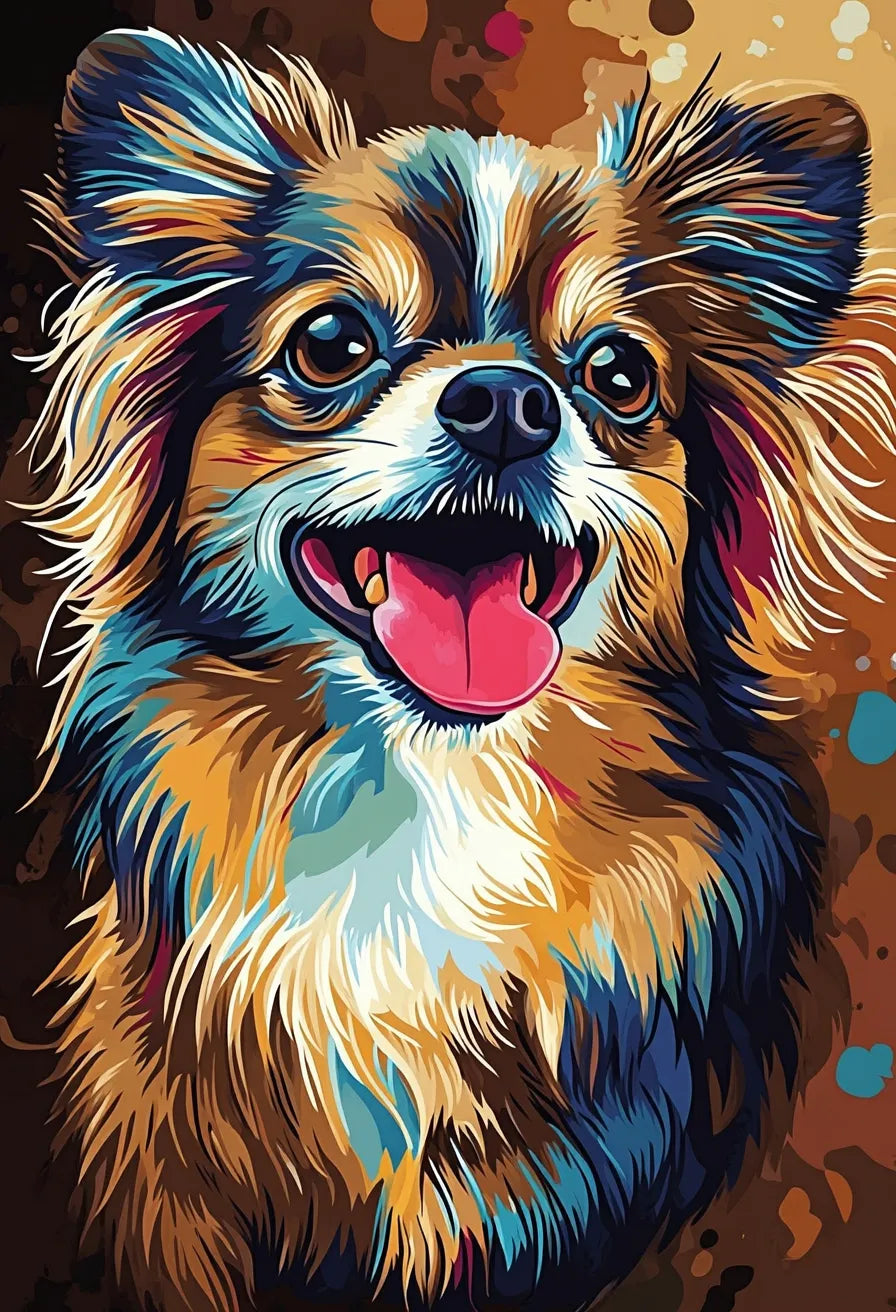 Ritratto di texture pop art