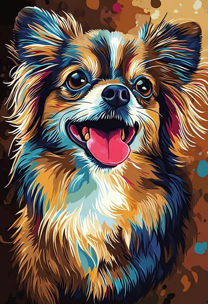 Ritratto di texture pop art