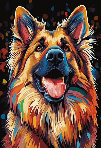 Ritratto di texture pop art