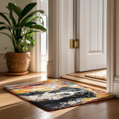 Abstract Expressionism Custom Doormat