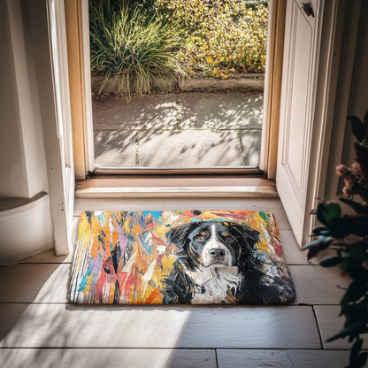 Abstract Expressionism Custom Doormat