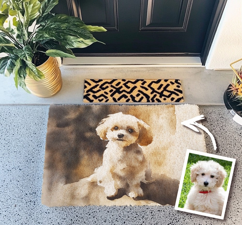Watercolor Painting Custom Doormat