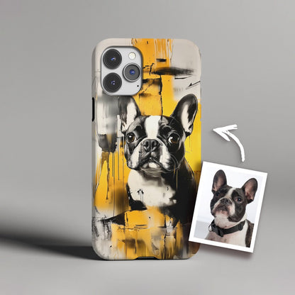 Custodia per telefono inchiostro bianco graffiti-nere
