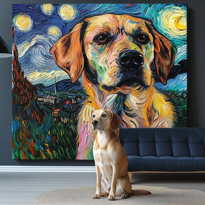 VG-Starry Night Texture Portrait